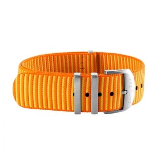 Bracelet une pièce Outerknown en fil ECONYL® orange (avec passants en acier inoxydable) - 20 mm