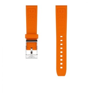 Orangefarbenes Diver Pro Kautschukarmband - 18 mm