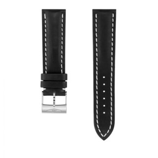 Black novo nappa calfskin leather strap
