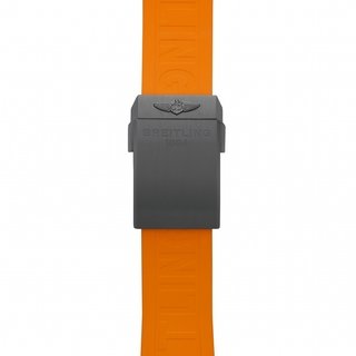 Cinturino in caucciù Twinpro arancione - 24 mm