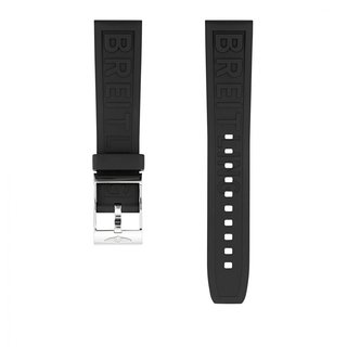 Bracelet en caoutchouc Diver Pro noir - 20 mm