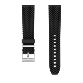 Black mesh rubber strap