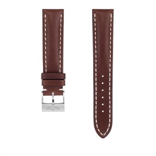 Brown novo nappa calfskin leather strap