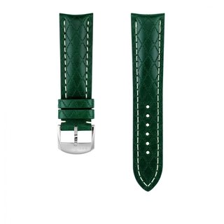 Green calfskin leather strap - 22 mm