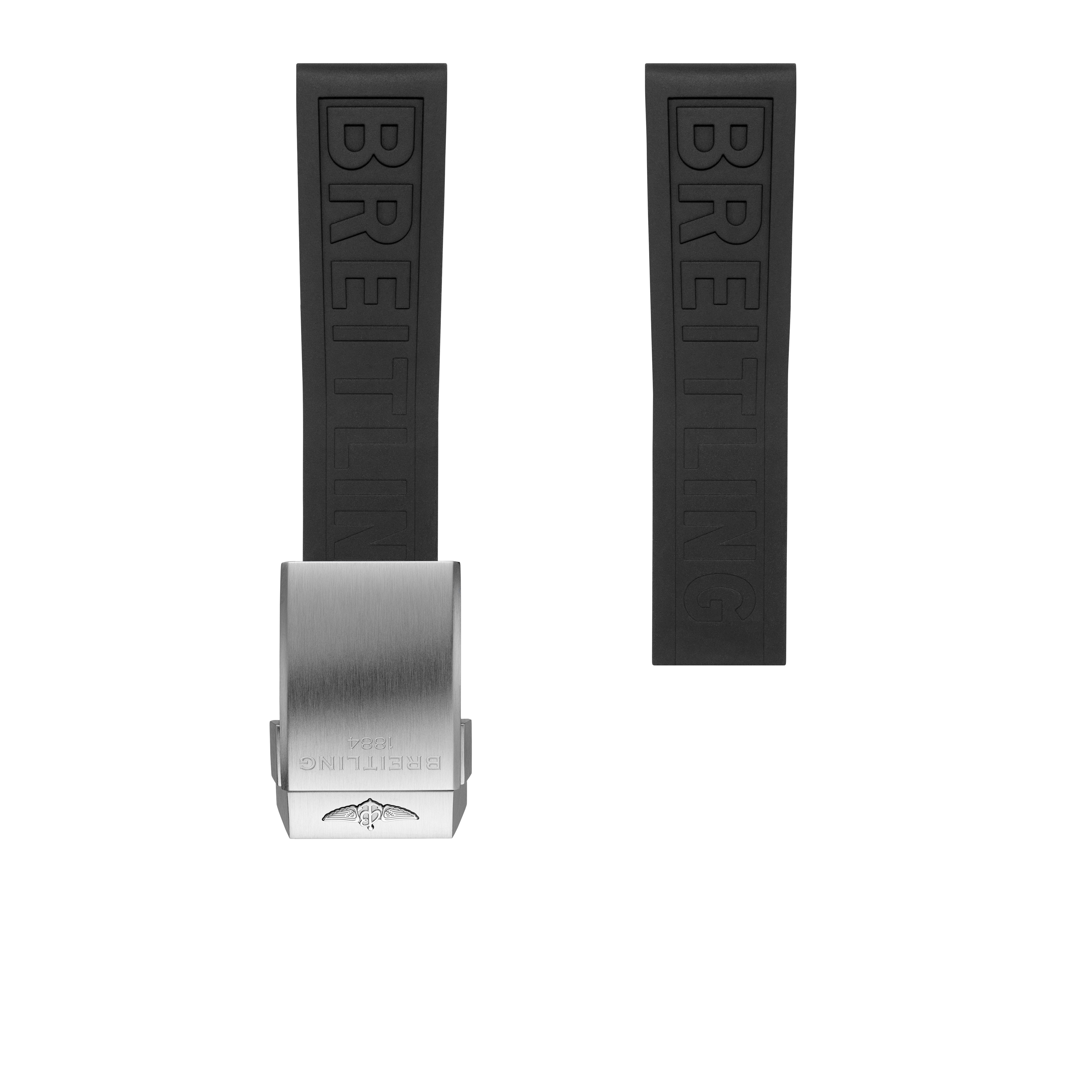 Black Diver Pro rubber strap - 20 mm