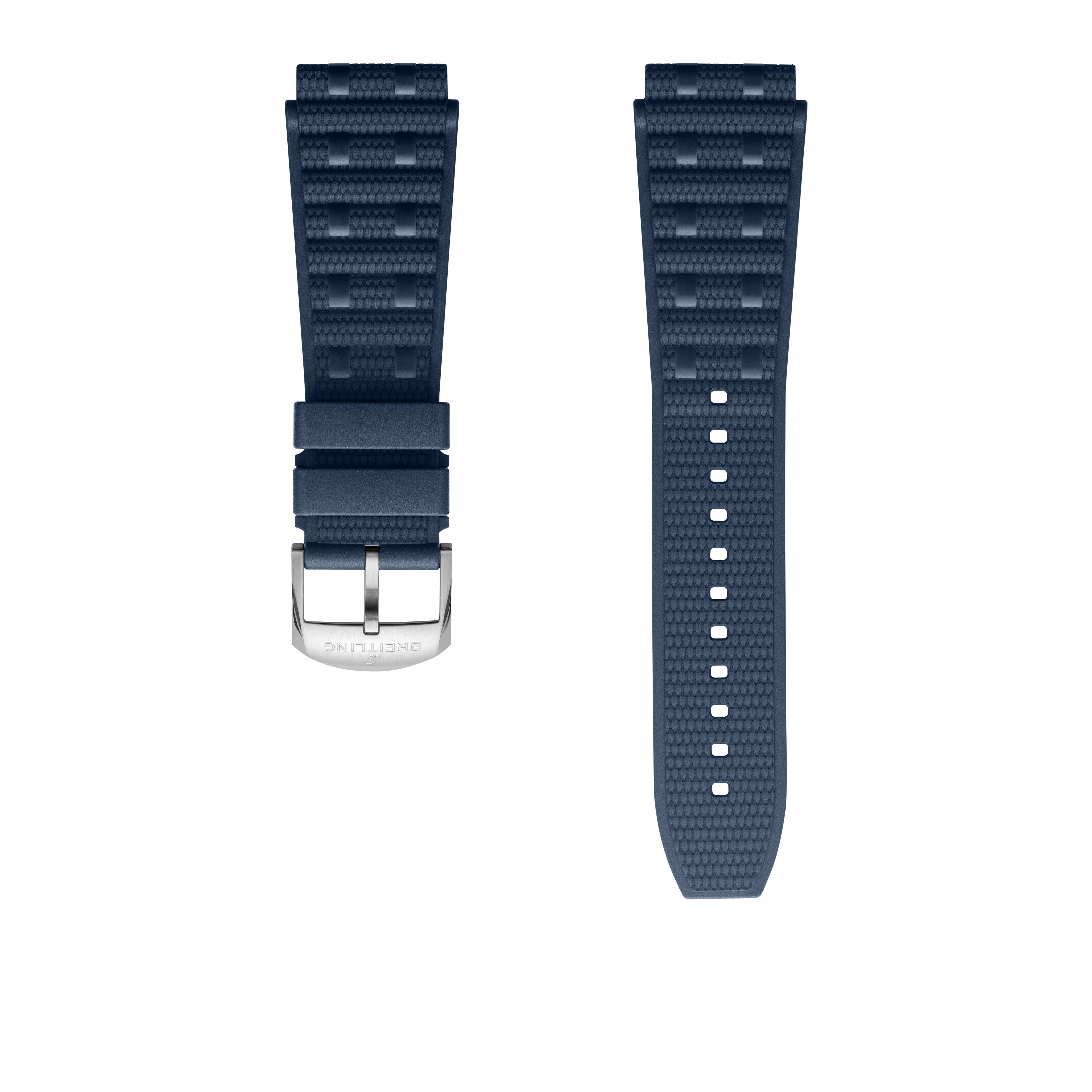 Blue Rouleaux rubber strap - 20 mm 320S | Breitling US