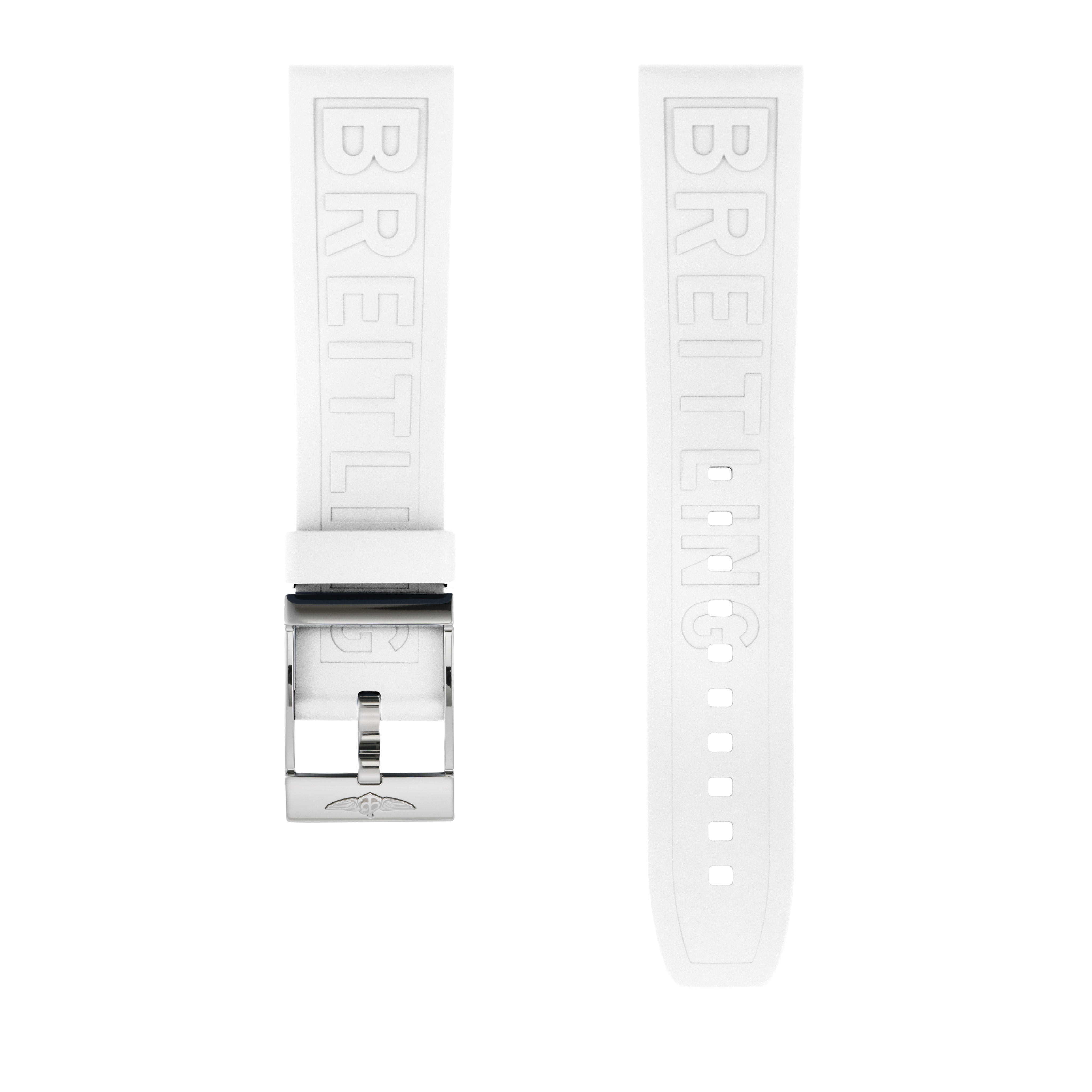 White Diver Pro rubber strap - 22 mm