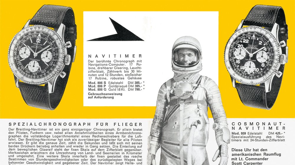 Con ocasión del lanzamiento del nuevo Navitimer Cosmonaute, Breitling muestra el ejemplar original del «primer reloj suizo de pulsera en el espacio» por primera vez desde su misión en 1962