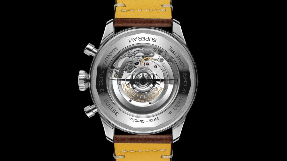 Premier breitling B01 Chronometer 42 Blue Dial Steel Men's Watch AB0118A61C1A1