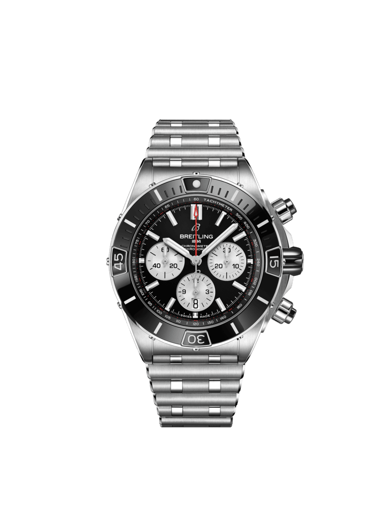 Super Chronomat B01 44 - Stainless steel - Black