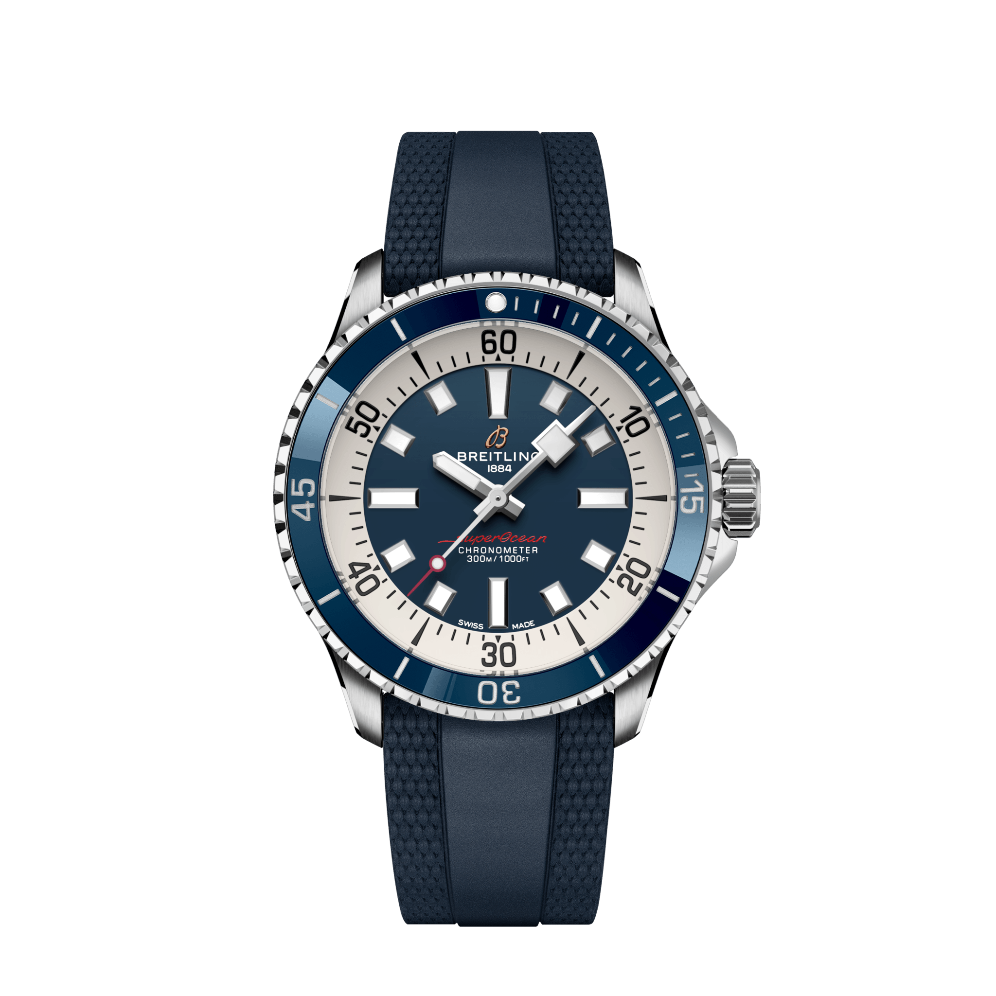 Superocean Automatic 42 Stainless steel - Blue A17375E71C1S1 | Breitling US