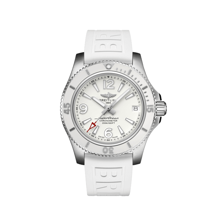 Superocean Automatic 36, Stainless steel - White
Sporty, fresh and colorful, the Superocean Automatic 36 is designed for women looking for a watch that combines versatility, performance and style.