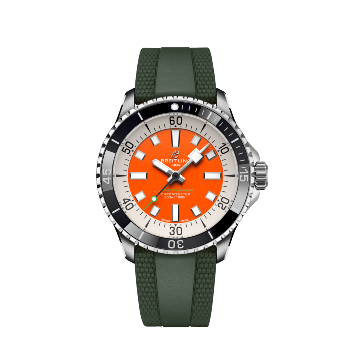 Superocean Automatic 42 Kelly Slater, Stainless steel - Orange
Performance and style for all your water-based pursuits.