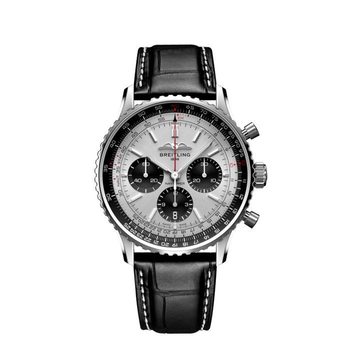 Navitimer B01 Chronograph 43, Acciaio inossidabile - Argento
Iconico cronografo da pilota di Breitling: eccellente compagno di viaggio.