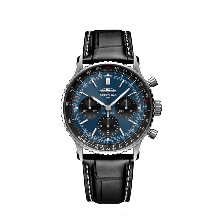 Navitimer B01 Chronograph 41, Edelstahl - Blau
Der legendäre Fliegerchronograph von Breitling – für die Reise.