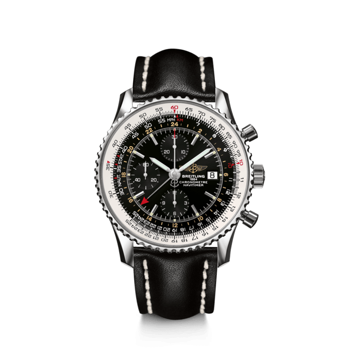 航空计时世界时间计时腕表46（Navitimer Chronograph GMT 46） - A24322121B1X1