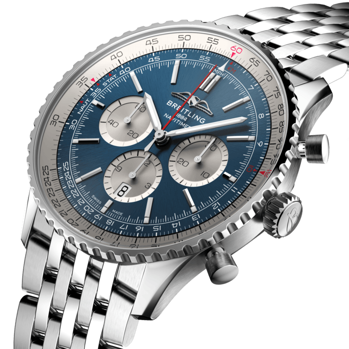 Navitimer B Chronograph  Stainless steel   Blue ABC1A1
