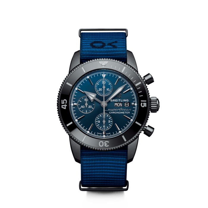 Superocean Heritage Chronograph 44 Outerknown DLC-coated stainless