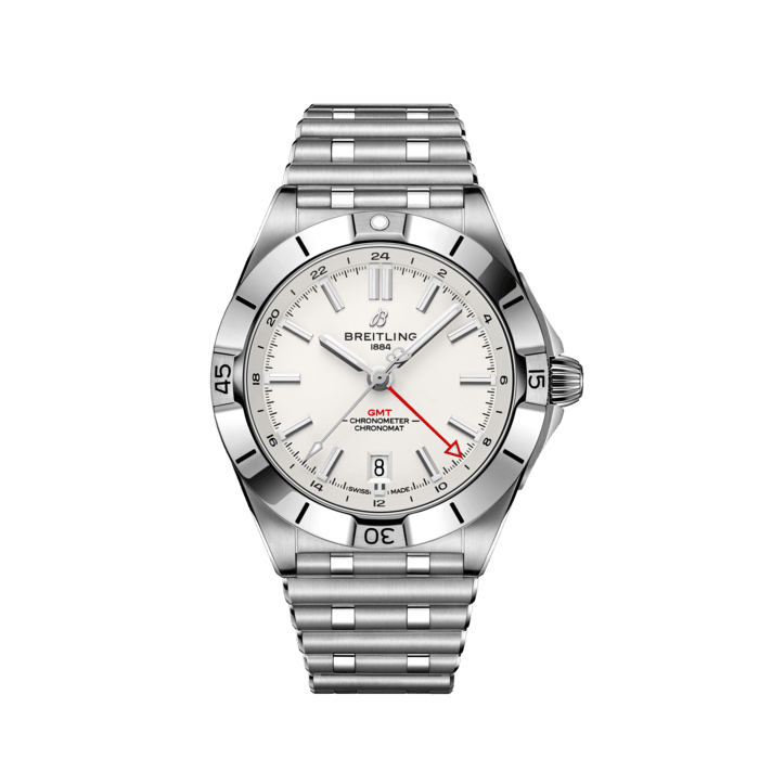 Chronomat Automatic GMT 40 Stainless steel - White A32398101A1A1 | Breitling