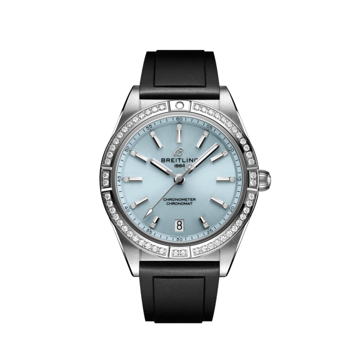 Chronomat Automatic 36, Stainless Steel & 18k Grey Gold (Gem-set) - Ice Blue
Stylish yet elegant, the modern-retro inspired Chronomat Automatic 36 is the versatile sporty and chic watch for any occasion.