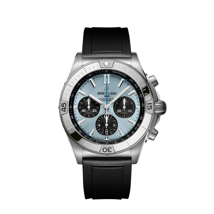 Chronomat B01 42, Acier inoxydable et platine - Bleu glacier
La montre polyvalente de Breitling adaptée à toutes vos envies.