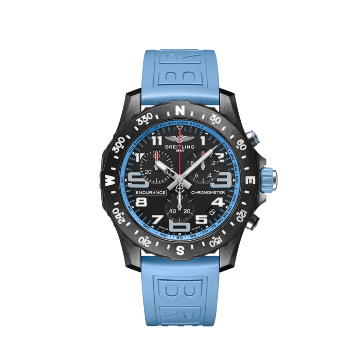 Endurance Pro 44, Breitlight® - Black
Designed to be both a lightweight timepiece for athletes and a casual, everyday sports chronograph, the Endurance Pro perfectly blends innovative technology with a vibrant design to produce the ultimate athleisure watch.