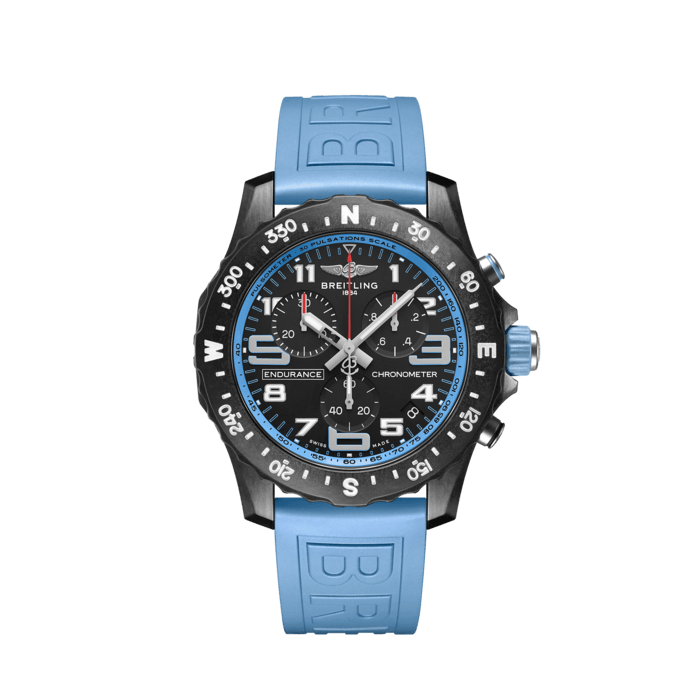 Endurance Pro, Breitlight® - Schwarz
Die Endurance Pro ist sowohl als federleichte Wettkampfuhr wie auch als lässiger Sportchronograph für jeden Tag konzipiert. Sie repräsentiert die perfekte Verschmelzung von höchster Präzision, innovativer Technologie und frischem, farbenfrohem Design. Sie ist die ultimative Athleisure-Uhr.