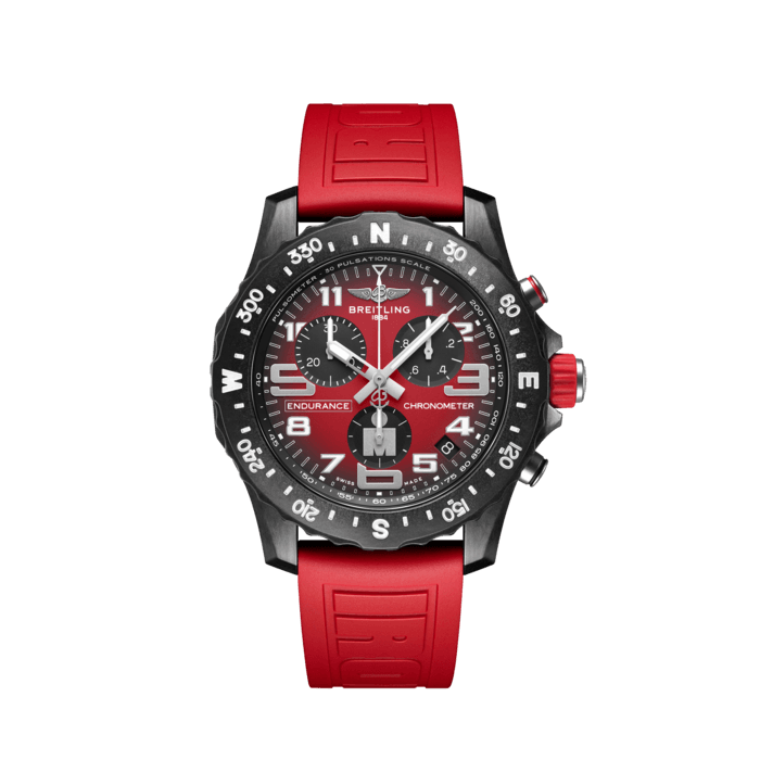 Endurance Pro IRONMAN®, Breitlight® - Red
Breitling’s IRONMAN® edition lightweight Endurance Pro watch.
