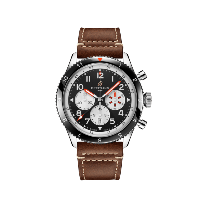 Super AVI B04 Chronograph GMT 46 Mosquito, Stainless Steel - Black
A pilot’s-watch throwback inspired by the legendary Mosquito.