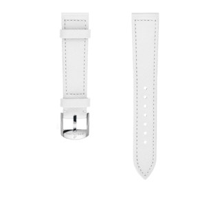 Kalbslederarmband Weiss - 18 mm