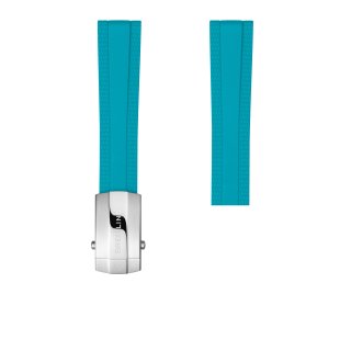 Bracelet en caoutchouc turquoise - 18 mm