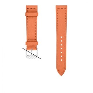 Bracelete em pele bovina tangerina - 18 mm