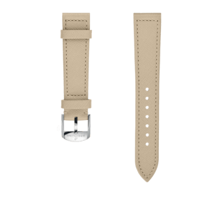 Kalbslederarmband Eiskaffee - 18 mm