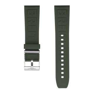 Bracelete de borracha Diver Pro verde - 22 mm