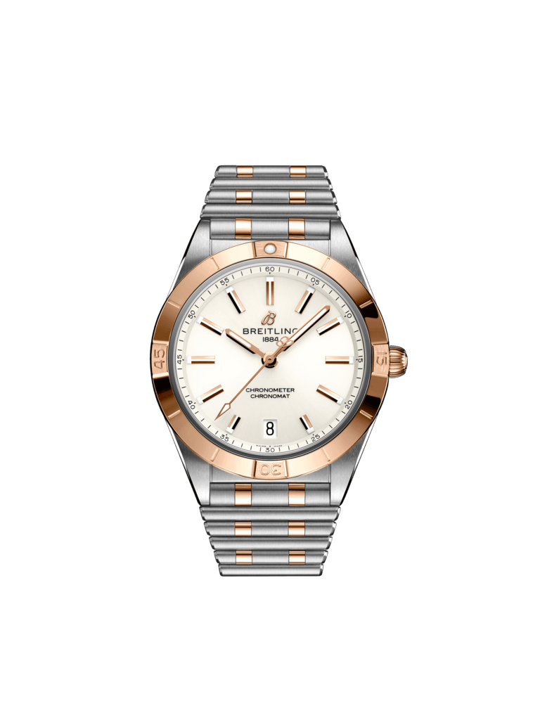 Chronomat Automatic 36 - Aço inoxidável e ouro vermelho de 18K - Branco