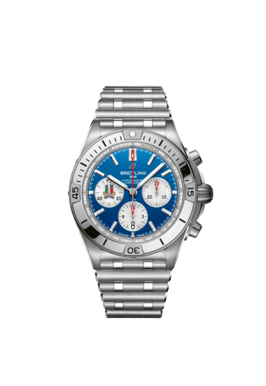 Chronomat B01 42機械計時腕錶「六國錦標賽義大利特別版」 - AB0134A41C1A1