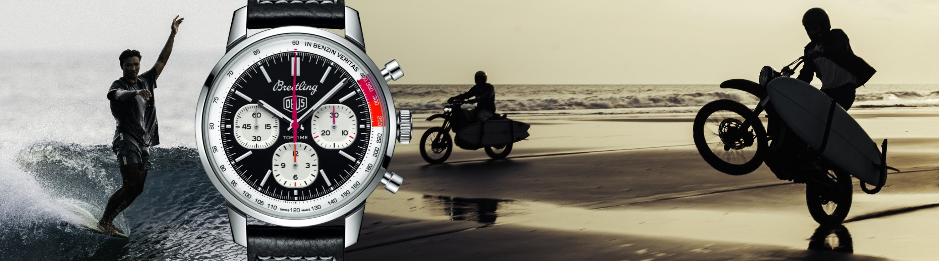 Breitling Reunites With Deus Ex Machina on a Watch for “Bikers, Boarders  and Surfers”