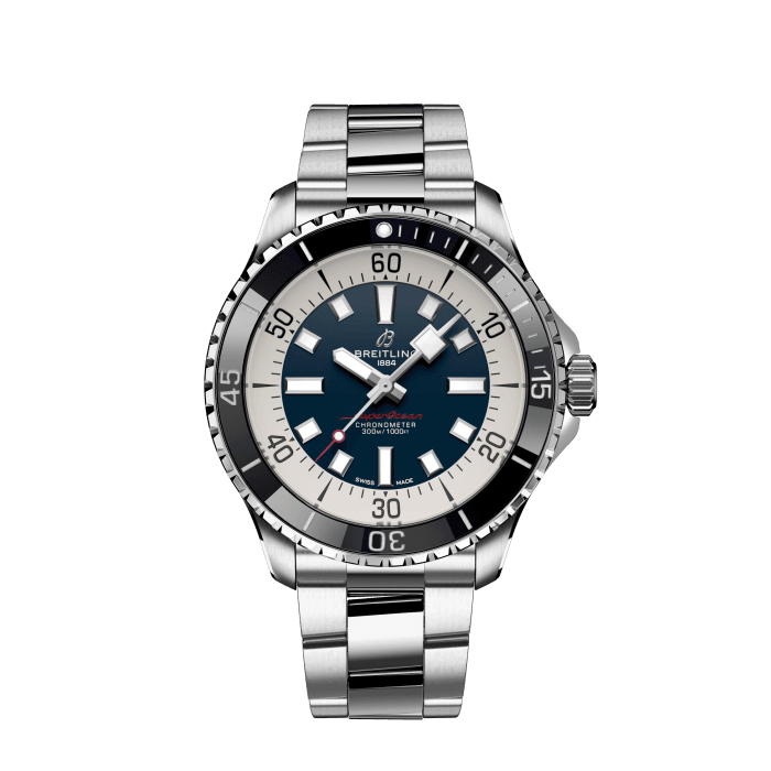 Superocean Automatic 44, Stainless steel - Blue
Performance and style for all your water-based pursuits.
