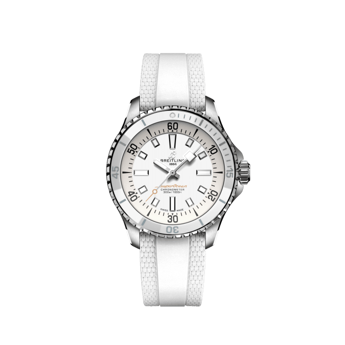 Superocean Automatic 36, Stainless steel - White
Performance and style for all your water-based pursuits.