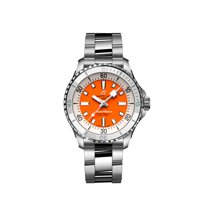 Superocean Automatic 36, Acier inoxydable - Orange
Performance et style pour toutes vos activités aquatiques.