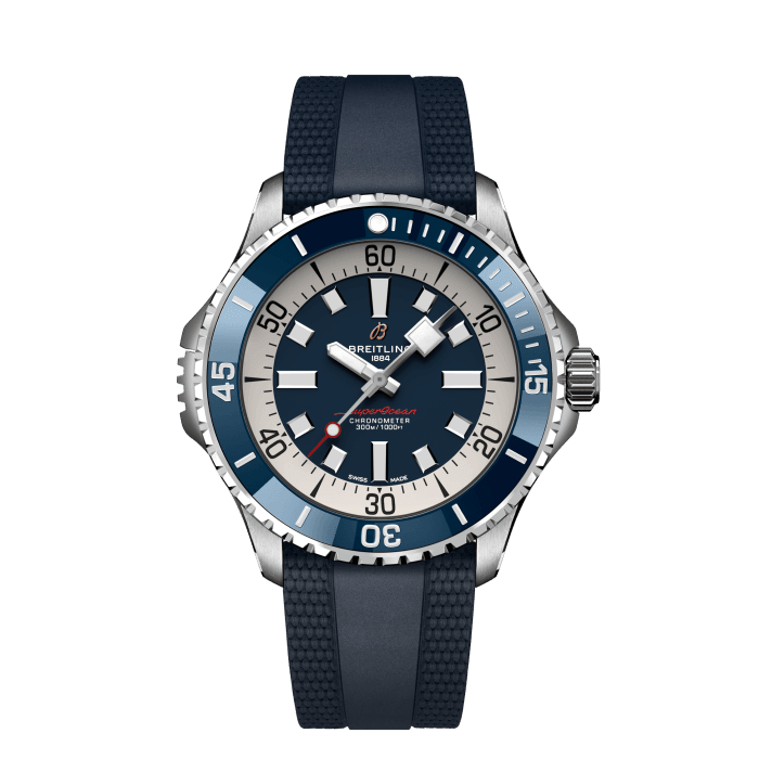 Superocean Automatic 46, Stainless steel - Blue
Performance and style for all your water-based pursuits.