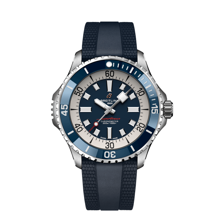 Superocean Automatic 46, Acciaio inossidabile - Blu
Prestazioni e stile per tutte le attività acquatiche.