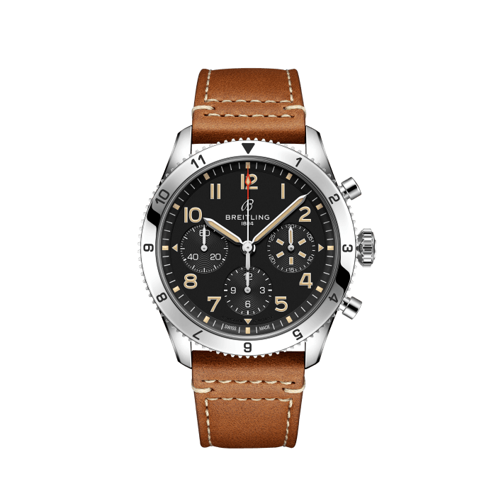 Classic AVI Chronograph 42 P-51 Mustang, Acciaio inossidabile - Nero
Un orologio da pilota che rappresenta un tuffo nel passato ispirato al leggendario P-51 Mustang.