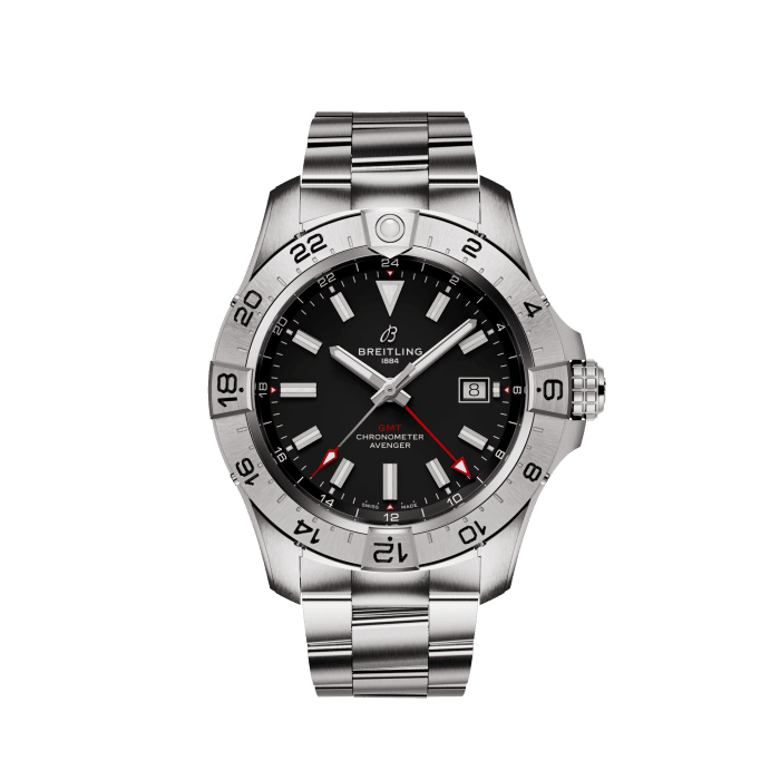 Avenger Automatic GMT 44, Stainless steel - Black
Supersonic Strength, Full-Throttle Functionality: meet the Avenger