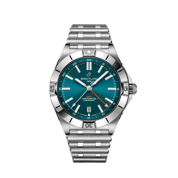 Chronomat Automatic GMT 40, Stainless steel - Green
Globetrotter style