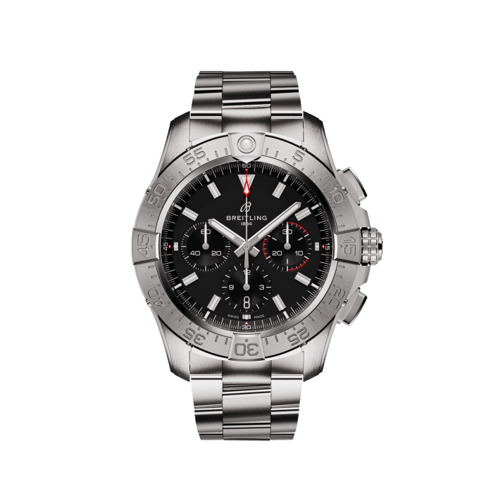 Avenger B01 Chronograph 44, Acier inoxydable - Noir
Une force incomparable, une fonctionnalité à toute épreuve : découvrez l’Avenger