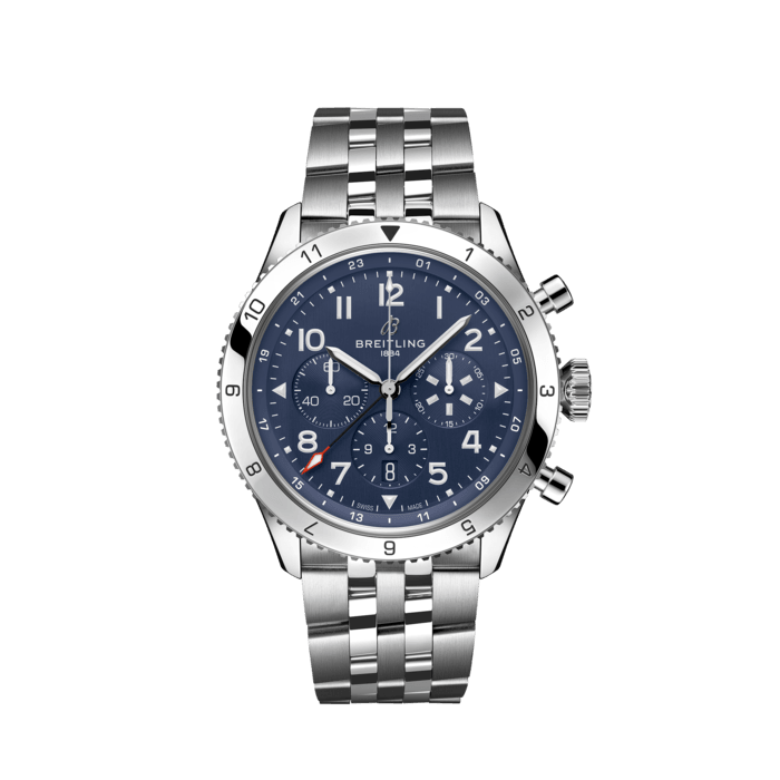 Super AVI B04 Chronograph GMT 46 Tribute to Vought F4U Corsair, Acciaio inossidabile - Blu
Un orologio da pilota che rappresenta un tuffo nel passato in omaggio al caccia Vought F4U Corsair.