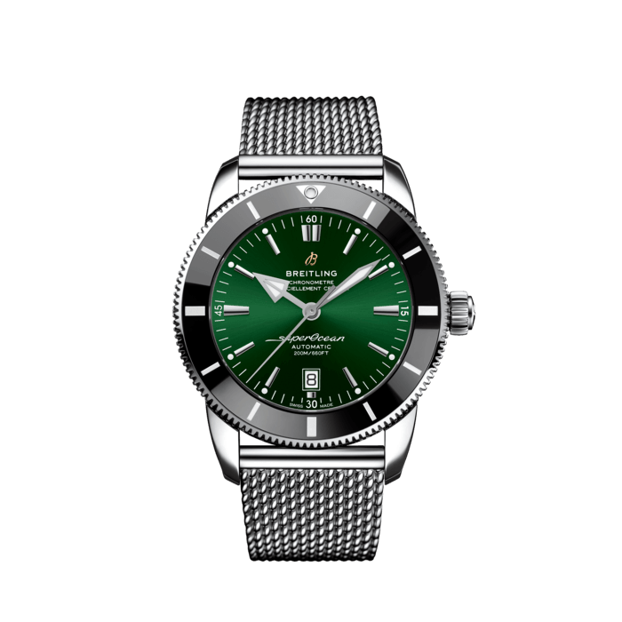 Superocean Heritage B20 Automatic 46, Stainless steel - Green
Inspired by the original Superocean from the 1950s, the Superocean Heritage combines iconic design features with a modern touch. Sporty and elegant, the Superocean Heritage is a true embodiment of style at sea.