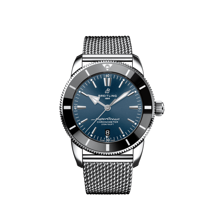 Superocean Heritage B20 Automatic 44, Stainless steel - Blue
Inspired by the original Superocean from the 1950s, the Superocean Heritage combines iconic design features with a modern touch. Sporty and elegant, the Superocean Heritage is a true embodiment of style at sea.