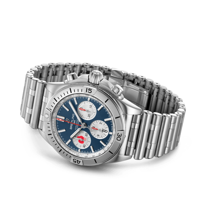 Chronomat B01 42機械計時腕錶「六國錦標賽法國特別版」